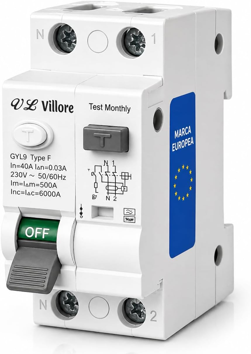 Diferencial Tipo F 40A 30mA VL Villore vista principal
