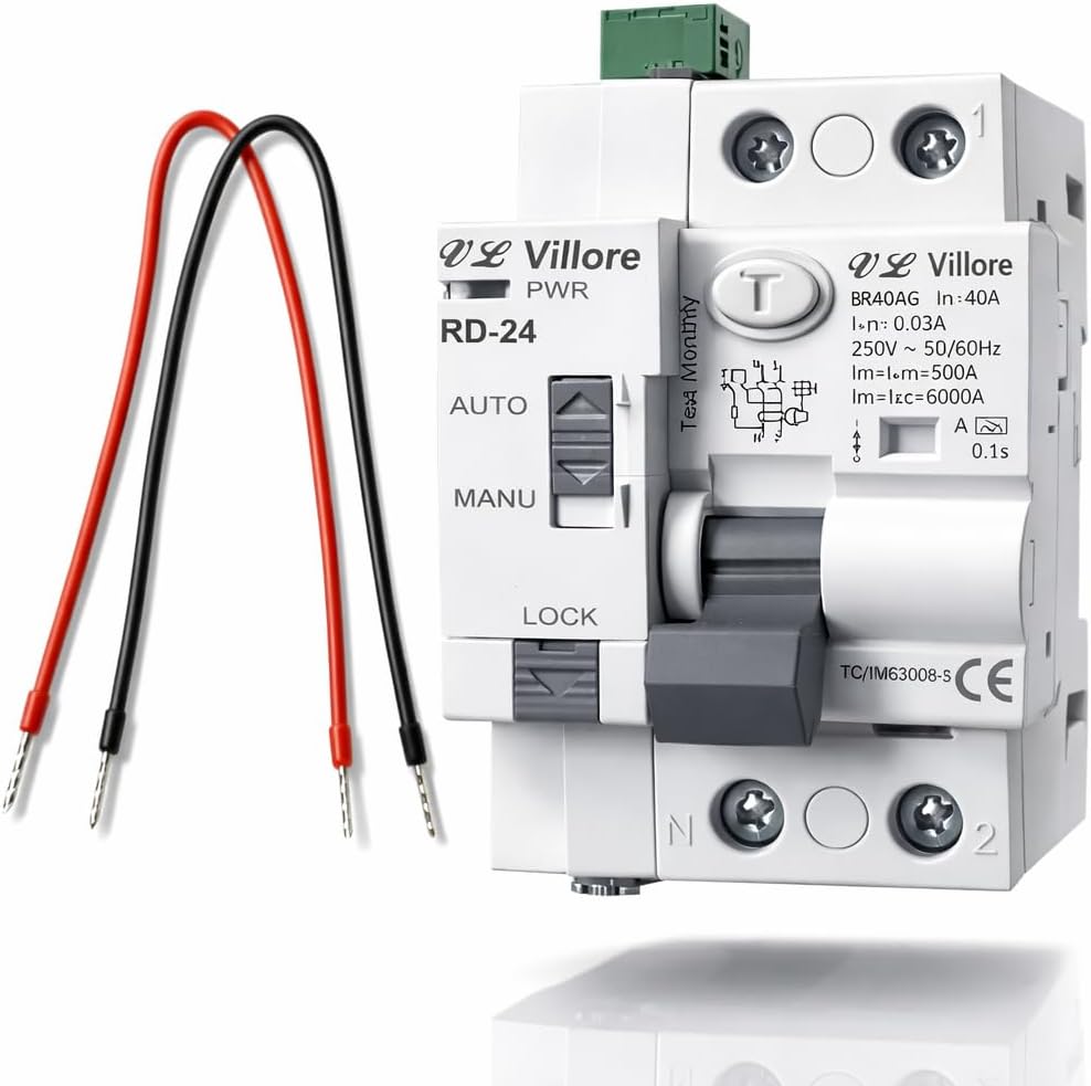 Diferencial rearmable 40A 30mA sin WiFi VL Villore vista principal